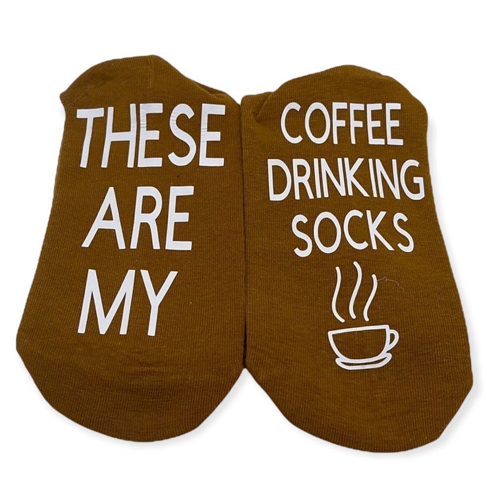 NWT Wool + Pepper Co. Coffee Drinking Crew Socks